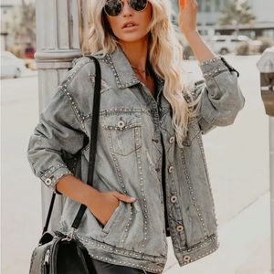 Vici Studded Denim Jacket